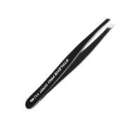 STALEKS Pince incluse pour sourcils EXPERT TE-11/4b Noir - Pince de qualité professionnelle avec finition élégante noire.
