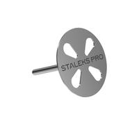 Staleks Pododisc 25 mm Pédicure PDset-25 – Acier inoxydable, 5 recharges lime 180 grains