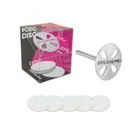 STALEKS PRO Base pododisque 25 mm 5 recharges grain 180. Acier inoxydable.
