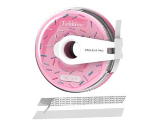 STALEKS PRO BOBBINAIL Distributeur de limes avec recharge de lime blanche adhésive Expert (Donuts + Rechange) Grain 180