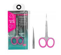 STALEKS PRO by Natury Nails Ciseaux à cuticules professionnels 25 mm Anneaux ergonomiques en acier inoxydable Smart SS-41/3