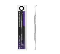 STALEKS PRO by Natury Nails Expert PE-20/2 Curette à deux pointes semi-sphérique en acier inoxydable