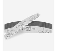 STALEKS Pro by Natury Nails Lot de 25 limes à ongles minérales professionnelles pour manucure et pédicure, idéales pour les ongles naturels et artificiels, expert (#150/180)