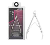 STALEKS Pro by Natury Nails Pince à cuticules professionnelle 8 mm en acier inoxydable Expert 20-8