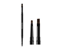 STALEKS PRO by Natury Nails Pinceau double face/pointe pour construction d'ongles en gel, pinceau rond de 7 mm, pinceau droit de 10 mm, expert (NBE 04/08)