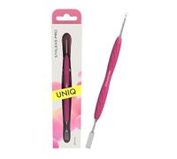 STALEKS PRO by Natury Nails Poussoir double avec manche en silicone Gummy Acier inoxydable UNIQ (PQ-11/1)