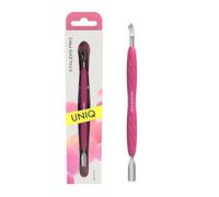 STALEKS PRO by Natury Nails Poussoir double avec poignée en silicone Gummy Manucure Pédicure Acier Inoxydable UNIQ (PQ-10/4.2)