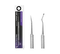 STALEKS PRO by Natury Nails Poussoir pour pédicure, curette à deux pointes : demi-sphère + bec, acier inoxydable AISI 420, Expert (PE-20/1)