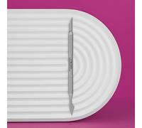 STALEKS PRO by Natury Nails Repousse-cuticules incliné et nettoyant, Manucure et Pédicure Acier Inoxydable Expert 90/3