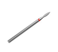 STALEKS PRO - Embout diamant - Flamme (anneau rouge) I Kit pour ponceuse à ongles I Embouts pour manucure et pédicure - Kit de ponçage pour ponceuses électriques I Nail DRILL BIT (FA10R021/8)