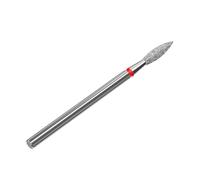 STALEKS PRO - Embout diamant - Flamme (anneau rouge) I Kit pour ponceuse à ongles I Embouts pour manucure et pédicure - Kit de ponçage pour ponceuses électriques I Nail DRILL BIT (FA10R023/10)