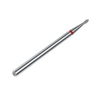 STALEKS PRO - Embout diamant - Reins arrondis (anneau rouge) I Kit pour ponceuse à ongles I Kit de ponçage pour ponceuses électriques I Embout pour manucure et pédicure (FA50R012/3)