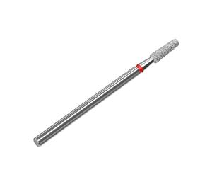 STALEKS PRO Expert Foret à ongles diamant (Frustum, Rouge, Tête de 2,5 mm/8 mm WP) - Abrasif douce pour la mise en forme, le polissage et la pédicure naturels et artificiels dans le matériel de