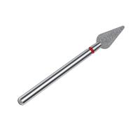 STALEKS PRO Expert Foret à ongles diamant (poire pointue, rouge) - Abrasivité douce pour cuticules, parois latérales, épiderme et matériel polyvalent pour manucure/pédicure