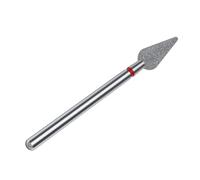 STALEKS PRO Expert Foret à ongles diamant (poire pointue, rouge) - Abrasivité douce pour cuticules, parois latérales, épiderme et matériel polyvalent pour manucure/pédicure