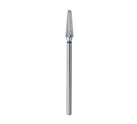 STALEKS PRO Fraise en carbure de tungstène pour tour à ongles, foret 4 x 13 mm, forme tronconique experte (grain moyen)