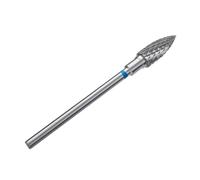 STALEKS PRO Fraise en carbure de tungstène pour tour à ongles, foret 5 x 13,5 mm, forme maïs (grain moyen)