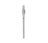 STALEKS PRO Fraise en carbure de tungstène pour tour à ongles, foret 5 x 13 mm. Forme maïs (grain fin)