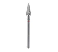 STALEKS Pro Fraise en carbure de tungstène pour tour à ongles, foret 6 x 14 mm, forme conique (grain fin)