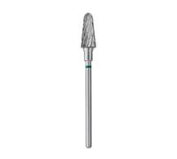 STALEKS PRO Fraise en carbure de tungstène pour tour à ongles, foret 6 x 14 mm, forme tronconique experte (grain grossier)