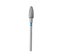 STALEKS PRO Fraise pour gaucher en carbure de tungstène pour tour à ongles, foret 6 x 14 mm, forme maïs (grain moyen)