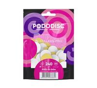 Staleks Pro L Lot de 50 limes à ongles pour disques de pédicure Blanc Grain 240