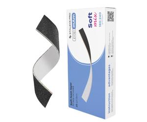 STALEKS PRO Lot de 25 housses de limes double face PapmAm Mix avec mousse souple pour lime droite Expert Grain 180/240