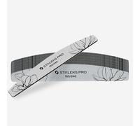STALEKS Pro Lot de 25 limes à ongles minérales professionnelles grain 100 et 180 - Pour manucure et pédicure, idéales pour les ongles naturels et artificiels, usage unique, lot de 25 pièces - Staleks