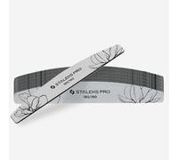 STALEKS Pro Lot de 25 limes à ongles minérales professionnelles pour manucure et pédicure, idéales pour ongles naturels et artificiels, grain 180/180