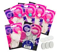 STALEKS PRO Lot de 250 disques abrasifs adhésifs PODODISC L EXPERT 25 mm pour tour à ongles. Spécial pédicure (set 5 grains + BUFFER)