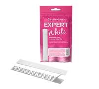 STALEKS PRO Lot de 30 limes à ongles droites avec base en mousse souple adhésives jetables blanches Expert 20 Grain 180