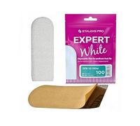 STALEKS PRO Lot de 30 limes à pieds blanches jetables de rechange pour râpe à pieds - Pour râpe - Expert White 10 (grain 100, 1 pièce, grain moyen)