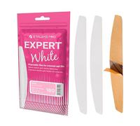 STALEKS PRO Lot de 50 limes à ongles jetables en forme de demi-lune Adhésives Expert (Grain 180)