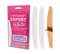 STALEKS PRO Lot de 50 limes à ongles jetables en forme de demi-lune, recharge pour limes à ongles adhésives Expert, grain 100 (240 Grit)