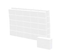STALEKS PRO Lot de 50 mini polissoirs rectangulaires double face Grain 100/180
