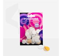Staleks Pro Lot de 50 tampons de recharge blancs pour disque de pédicure Pododisc Staleks Pro S, grain 240 (50 pièces) PDF-15-240w