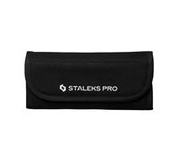 STALEKS PRO Mallette à outils professionnelle Tissu robuste, 10 compartiments et fermeture à contact. Porte-outils pour pincettes, pinceaux ou manucure. CS-14