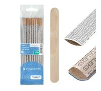 STALEKS PRO Papman Lot de 10 limes jetables avec base en bois en mousse souple écologique Smart 20 (grain 100)