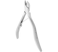 Staleks Pro Pince à cuticules professionnelle de 4 mm avec ressort, acier inoxydable, affûtage manuel NS-80-4