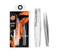 STALEKS PRO Pince à épiler fine et fine en acier inoxydable Expert 10/4