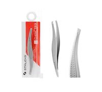 STALEKS PRO Pince à sourcils précise avec bords larges biseautés Acier inoxydable de qualité médicale Classic 12/3