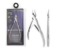 STALEKS PRO Pince coupe-ongles professionnelle 12 mm. Spécial pédicures. Acier inoxydable Expert (NE-61-12)