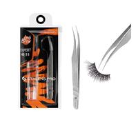 STALEKS PRO Pince professionnelle pour extension de faux cils en acier inoxydable Expert 40/11