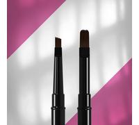 STALEKS PRO Pinceau à ongles double face noir pour UV, Builder & Nail Art, série de pinceaux professionnels (11 mm et 7 mm Gel Brush)