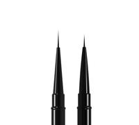 STALEKS PRO Pinceau à ongles double face noir pour UV, Builder & Nail Art, série de pinceaux professionnels, 1 pièce (7 mm et 10 mm French Brush)