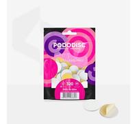 STALEKS PRO Pododisc L Expert Lot de 50 disques abrasifs adhésifs à base souple pour tour à ongles 25 mm Grain 320