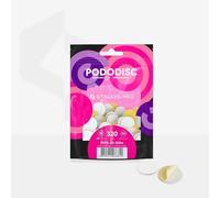STALEKS PRO Pododisc M Expert Lot de 50 disques abrasifs adhésifs à base souple pour tour à ongles 20 mm Grain 320
