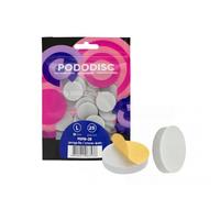 STALEKS PRO Pododisque 25 disques abrasifs adhésifs avec base douce de 25 mm (L) pour tour à ongles, spécial pédicure (tampon polisseux)