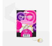 STALEKS PRO Pododisque 50 disques abrasifs adhésifs à base souple de 20 mm (taille M) pour tour à ongles, spécial pédicure (grain 240)