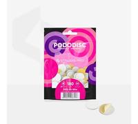 STALEKS PRO Pododisque 50 disques abrasifs adhésifs à base souple de 20 mm (taille M) pour tour à ongles, spécial pédicure (grain 180)